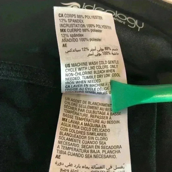 Ideology Black and Sangria Colored Athletic Leggings Size Medium NWT - Picture 7 of 10